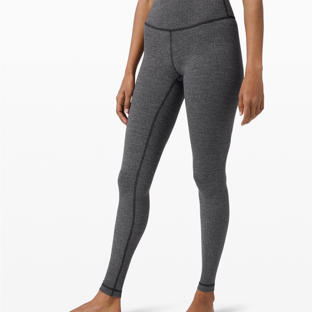 lululemon athletica heathered gray Leggings